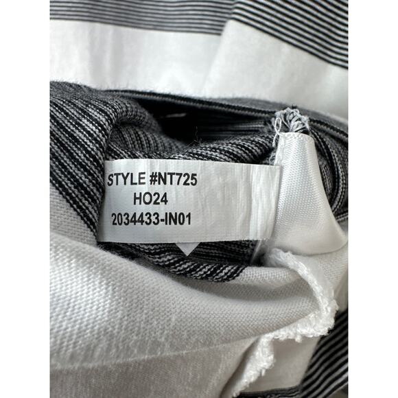 Madewell NWT Women’s Black White Striped Easy Crewneck Long Sleeve Top size XS - Picture 6 of 9